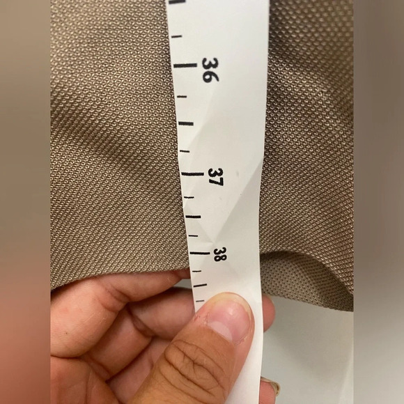 Women’s Vintage Armani Collezioni Italy Taupe Pants Size 12 Wide Leg GUC - Picture 11 of 12